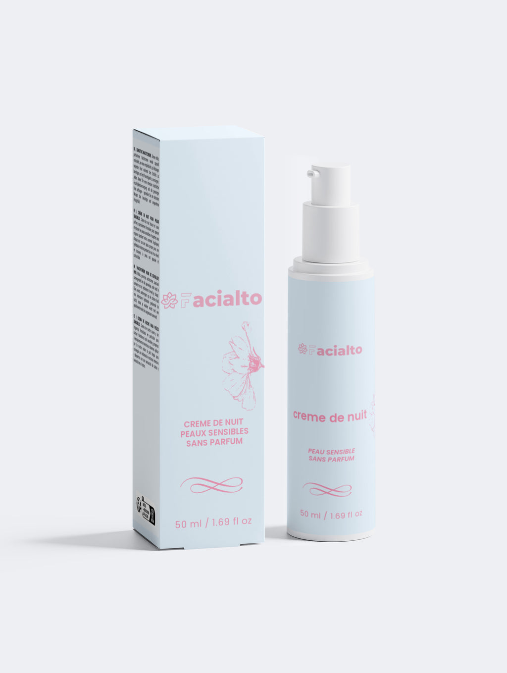 Crème de nuit pour peaux sensibles, sans parfum femme