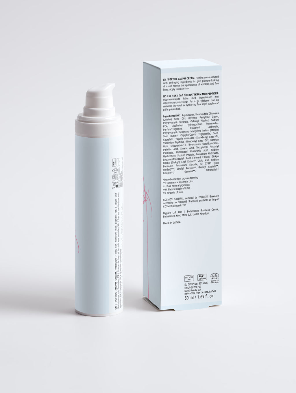 Crème anti-âge aux peptides matin et soir femme