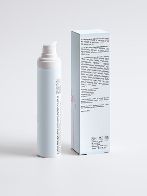 Crème anti-âge aux peptides matin et soir femme
