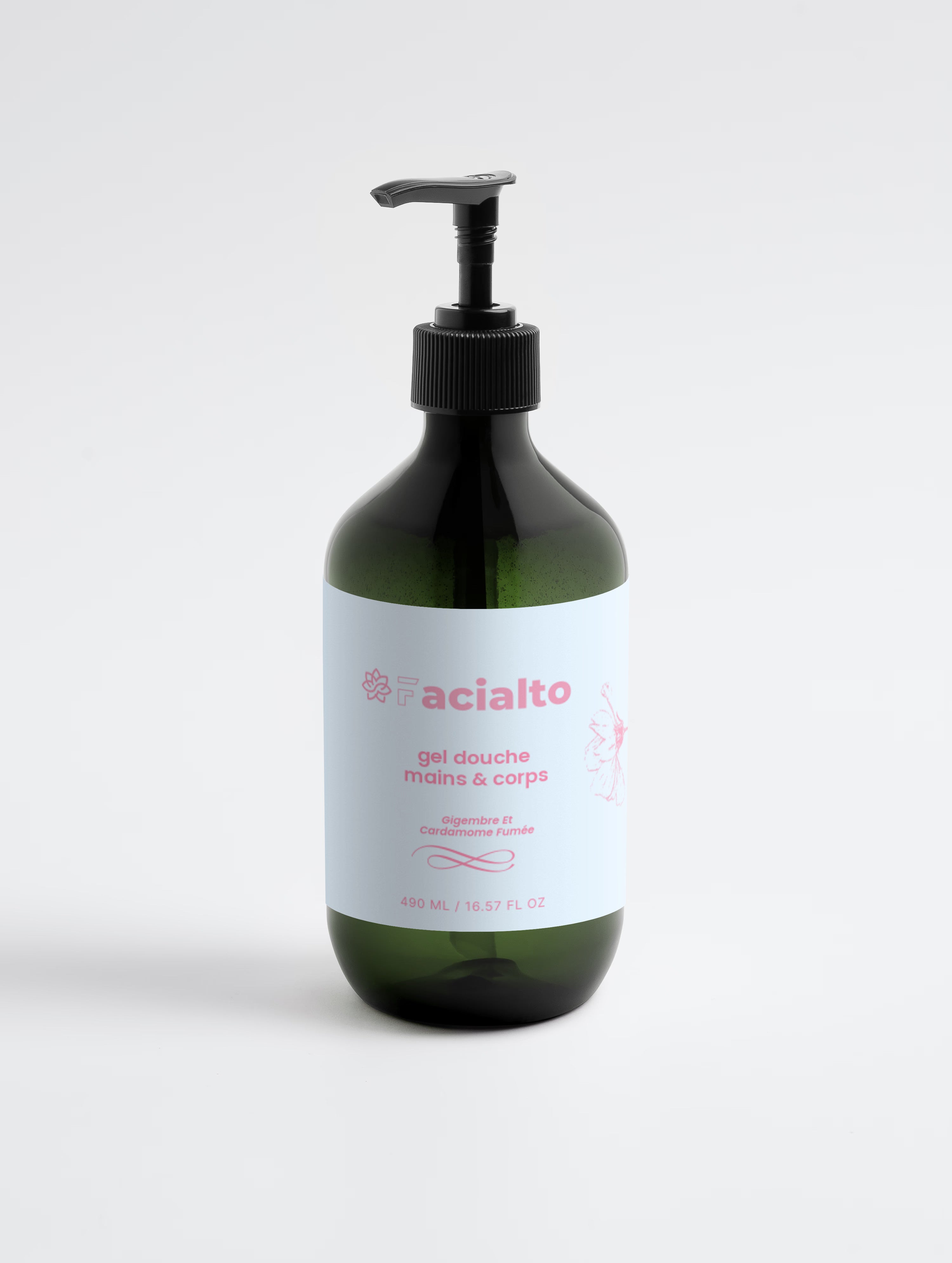 Nettoyant pour les mains et le corps, gingembre et cardamome fumée femme