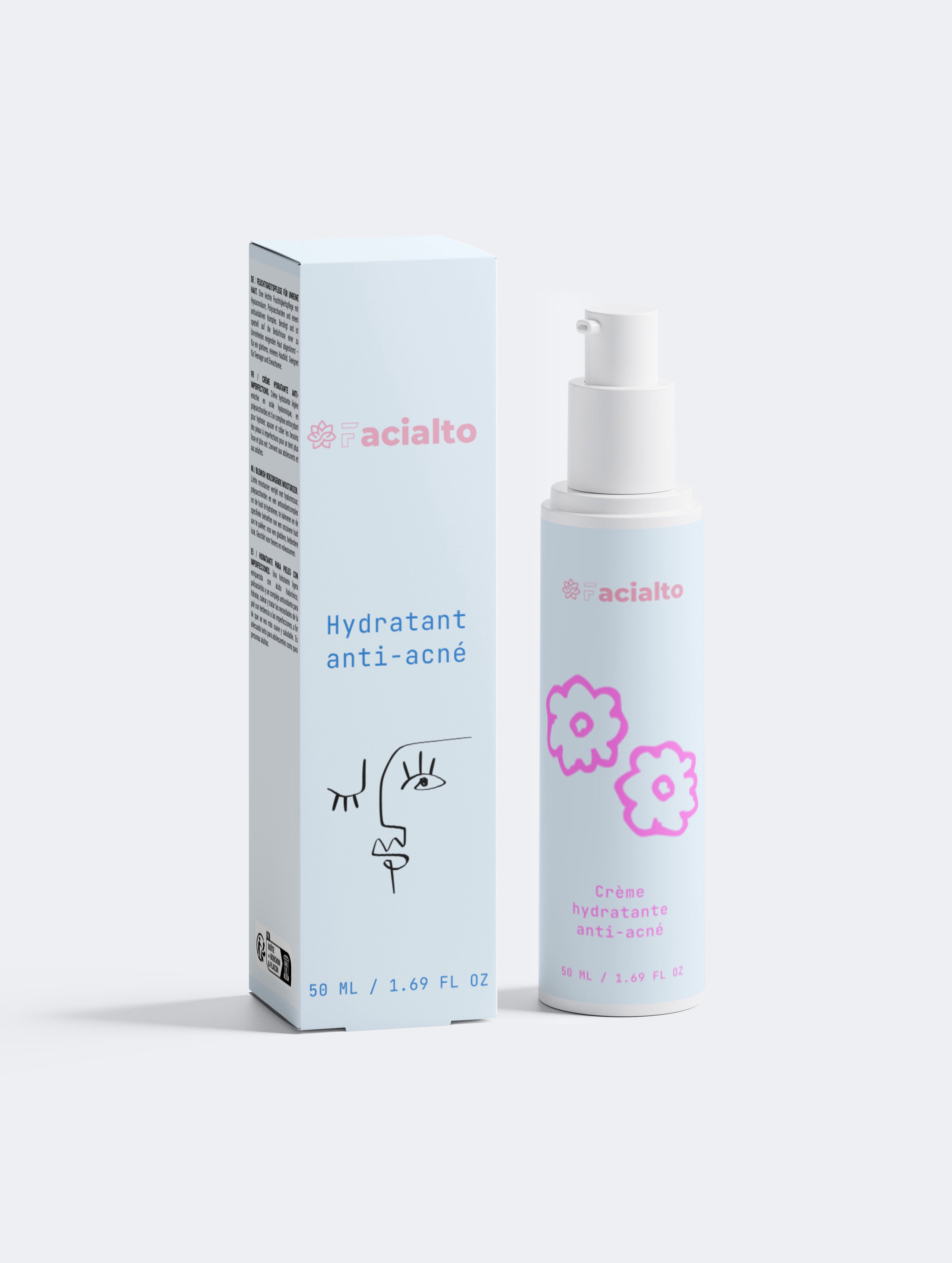 Crème Hydratante anti-acné femme