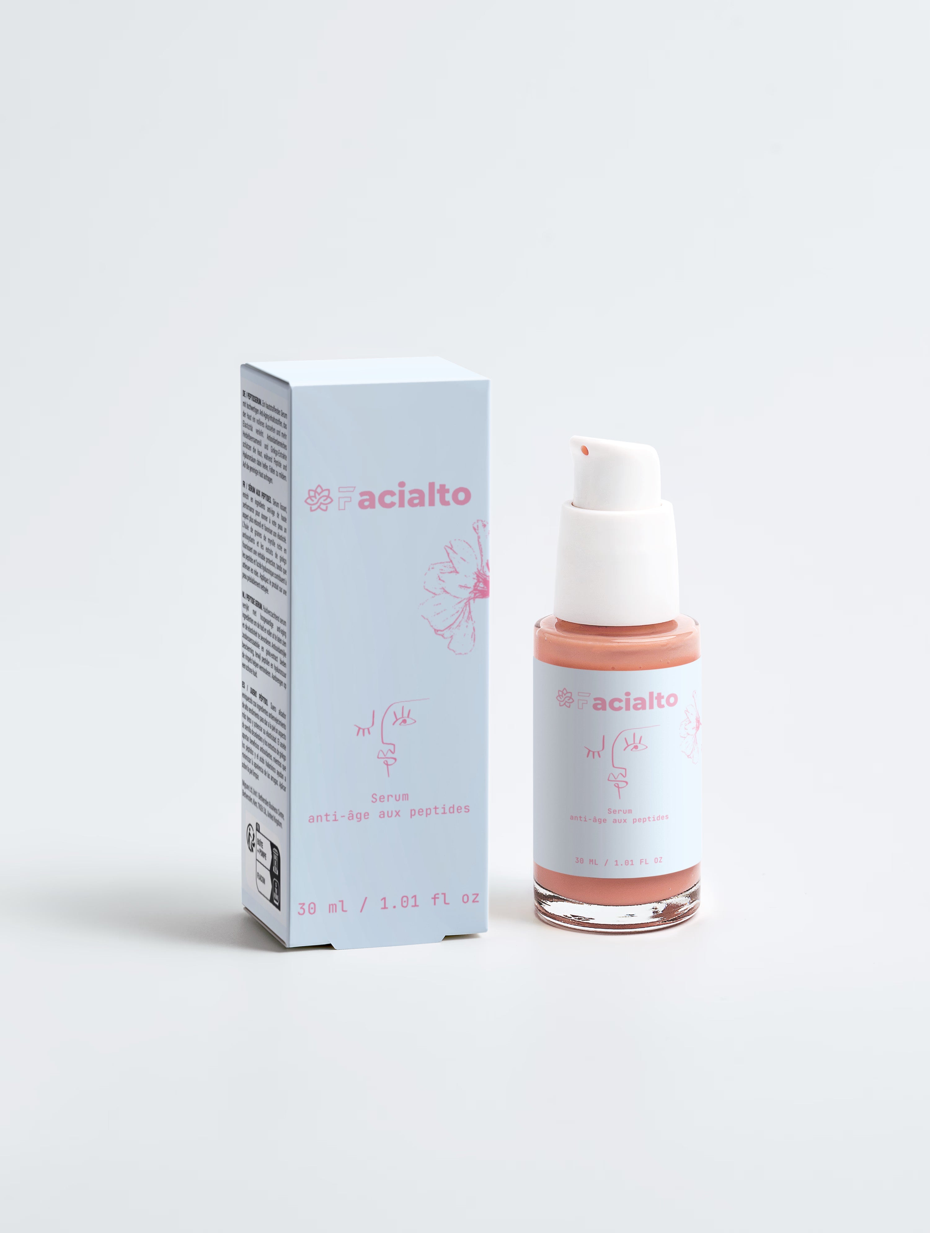 Sérum anti-âge au peptide femme