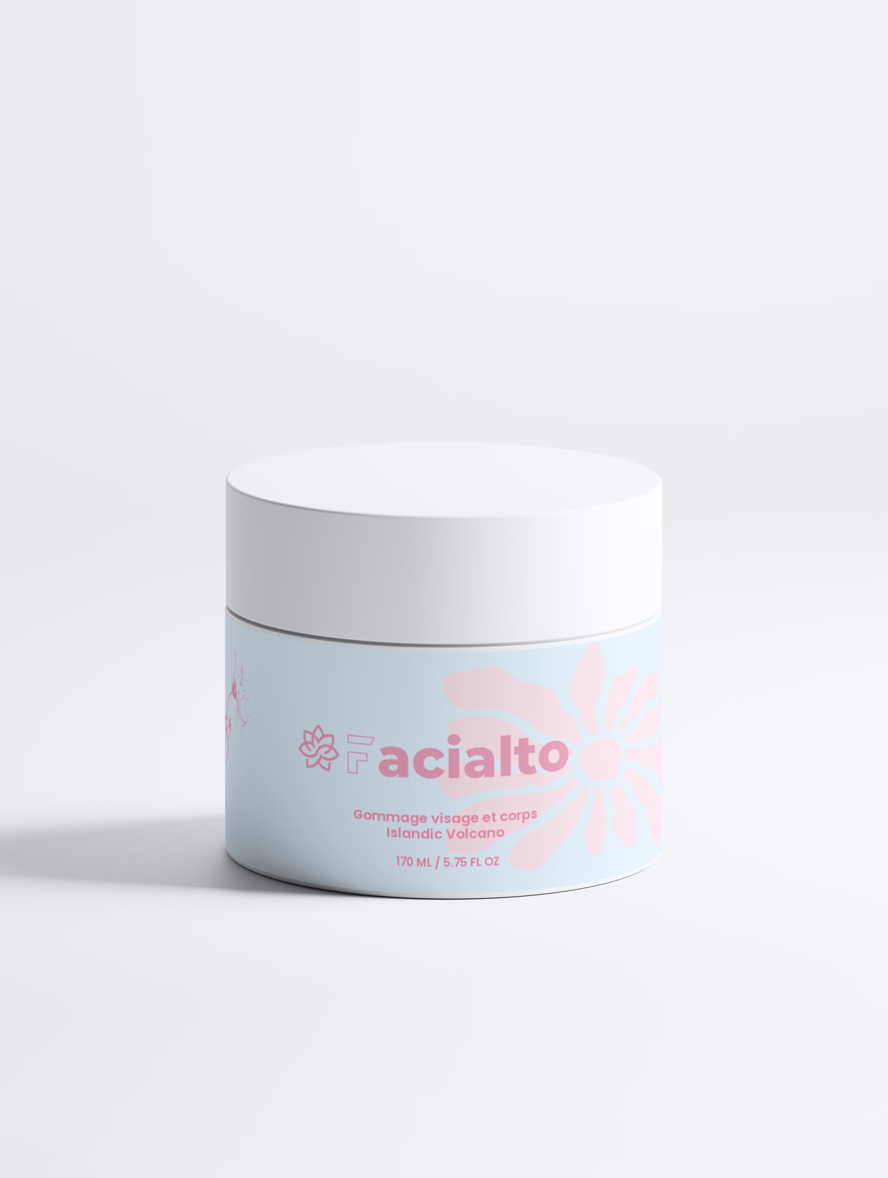 Gommage pour le visage et le corps du volcan islandais femme