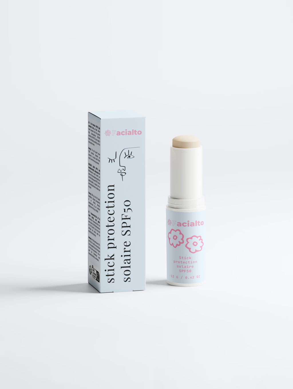 Stick de protection solaire spf50 sans teinte femme