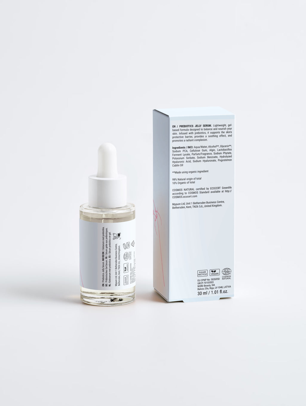 Sérum prébiotique bioactif en gelée femme