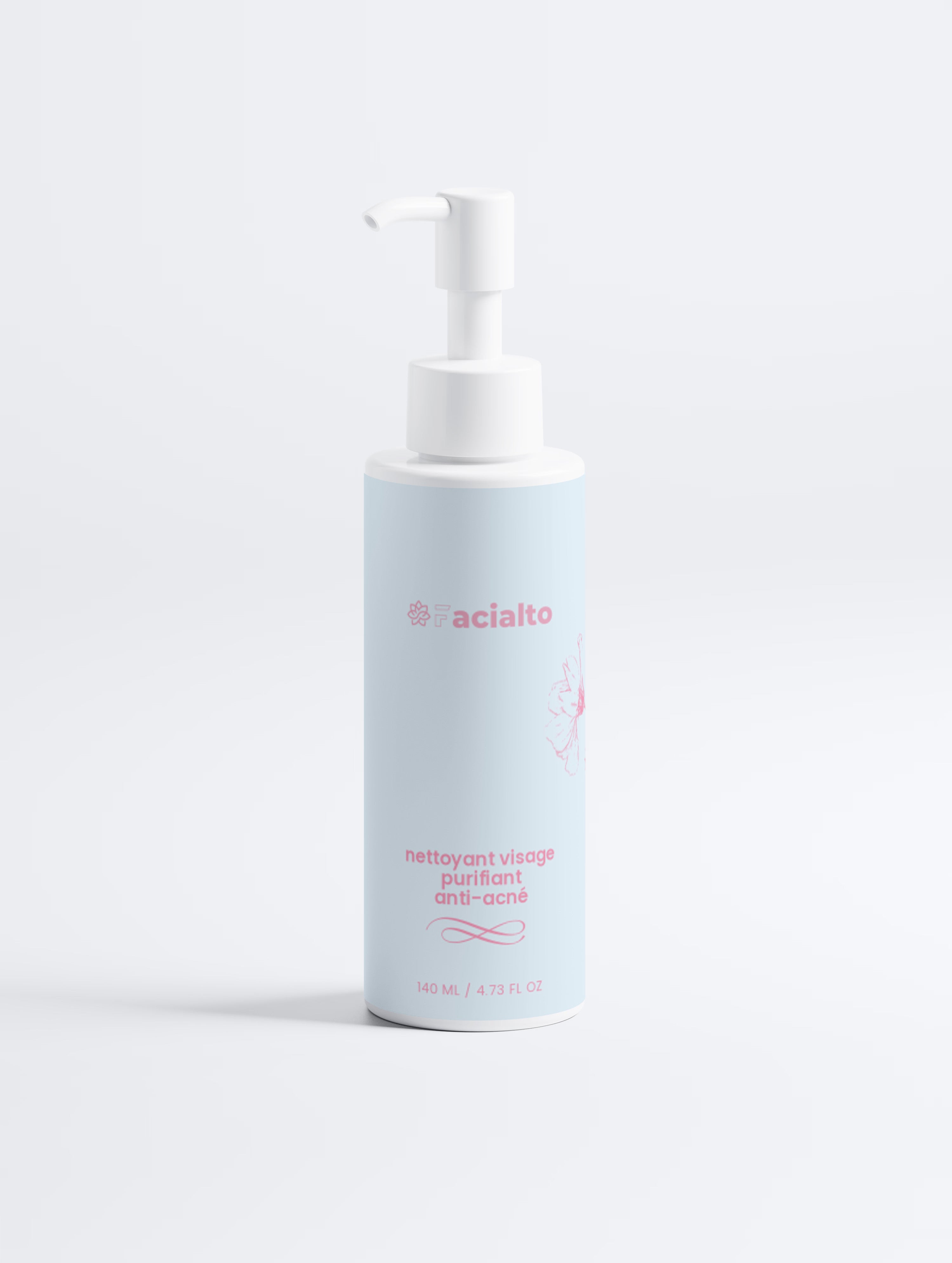 Nettoyant pour le visage purifiant anti acné femme