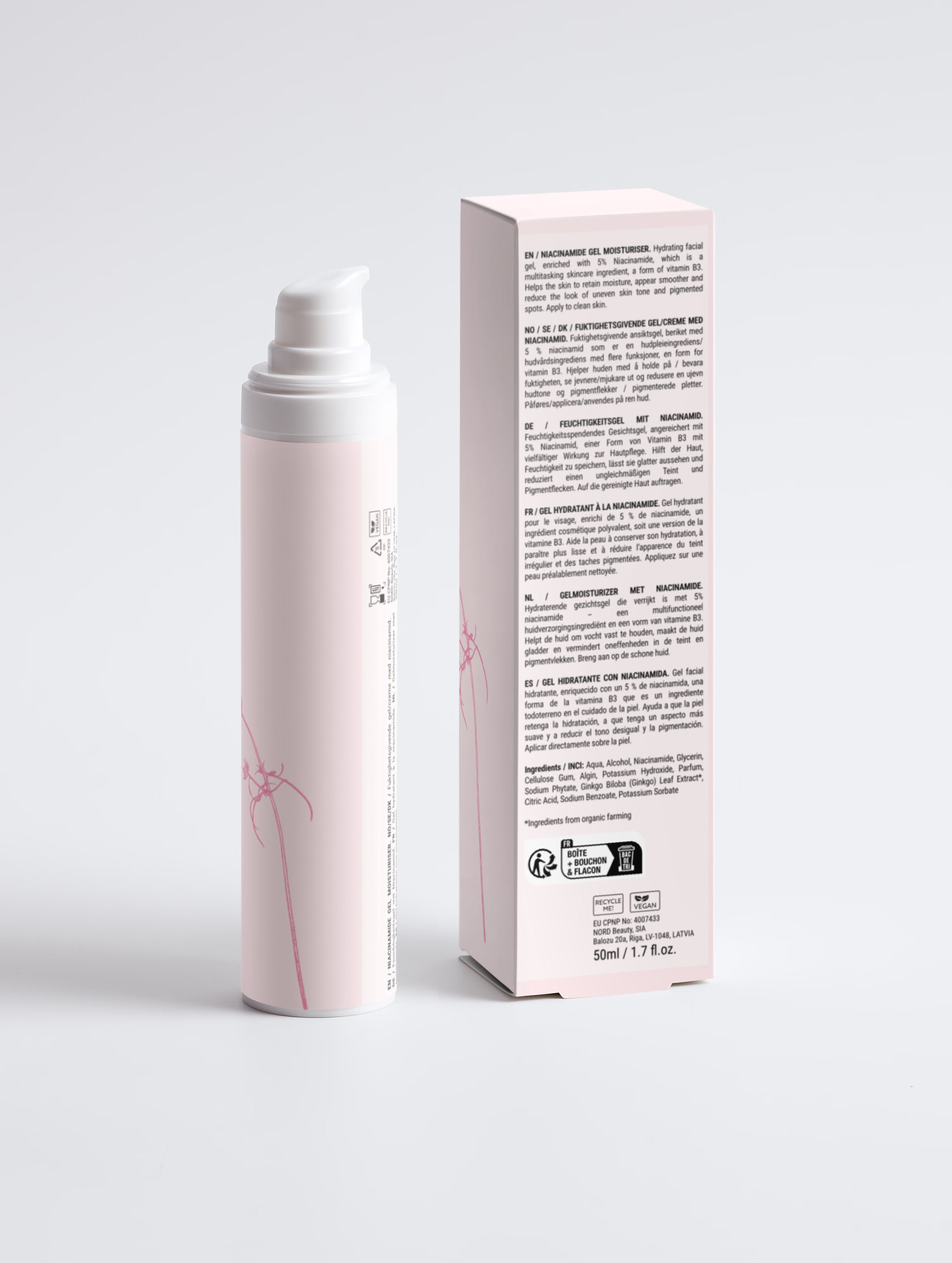 Gel hydratant à la niacinamide femme