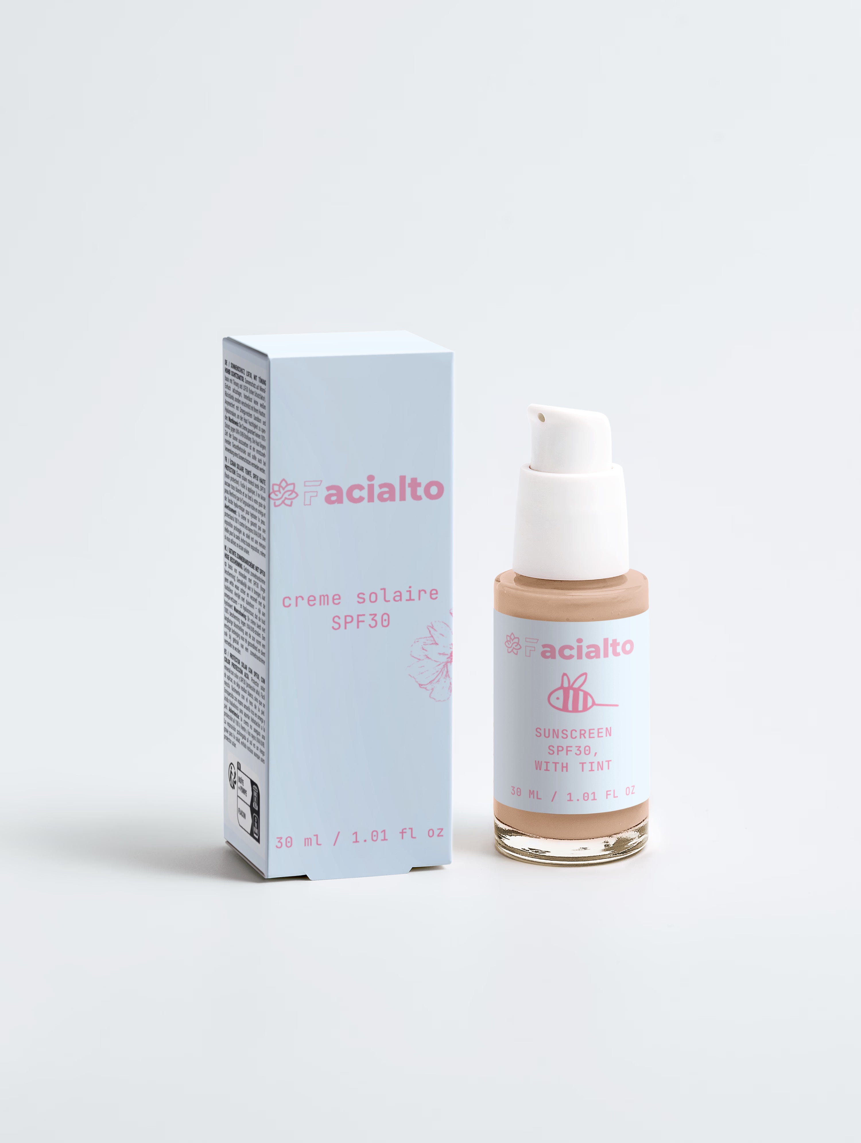 Crème solaire teinte spf30 femme
