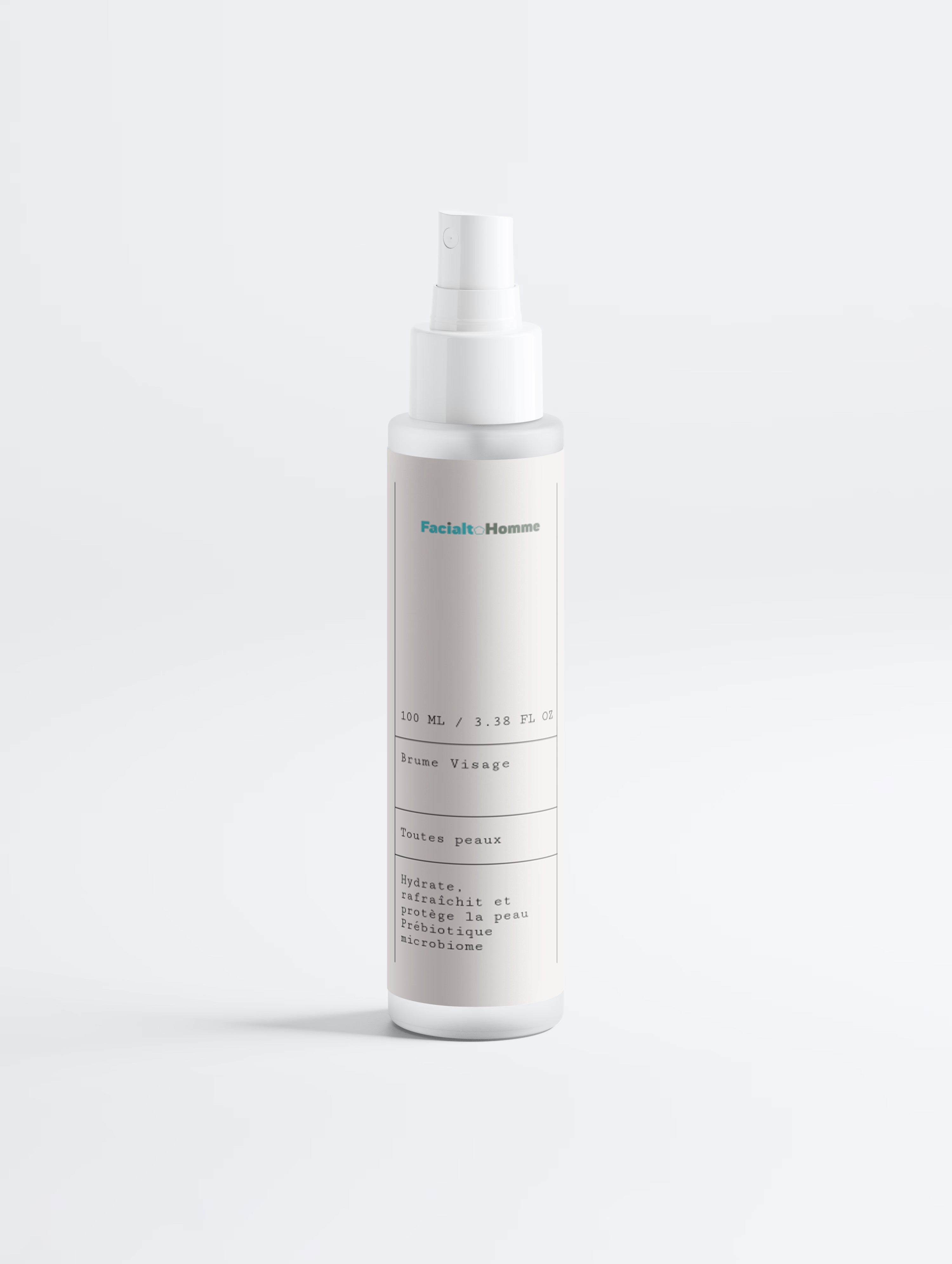 Brume visage prébiotique microbiome homme