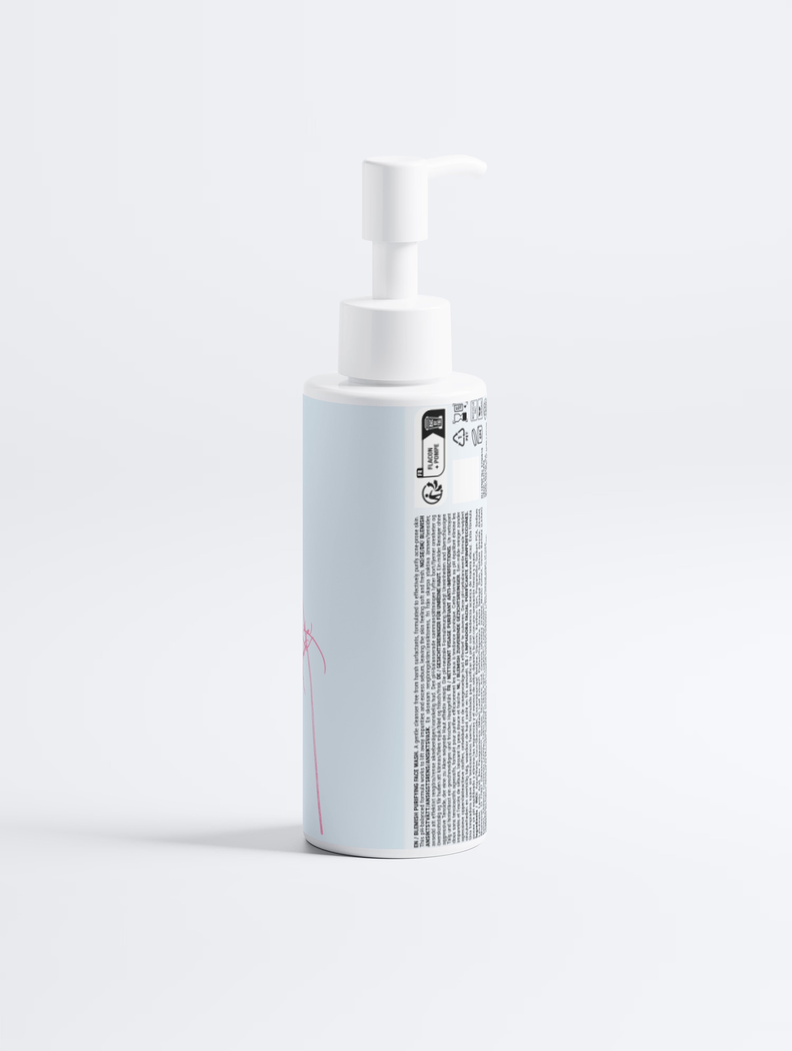 Nettoyant pour le visage purifiant anti acné femme