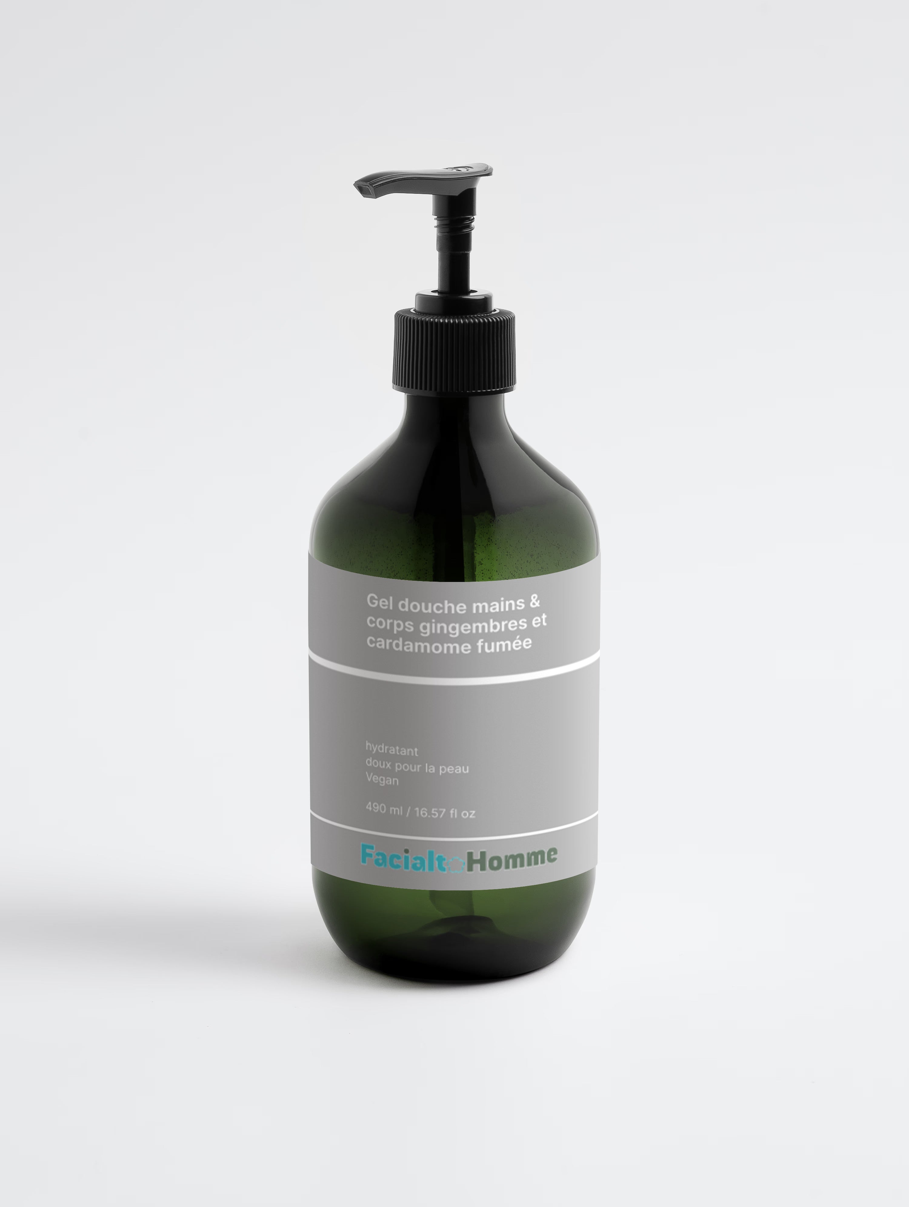 Nettoyant pour les mains et le corps, gingembre et cardamome fumée homme
