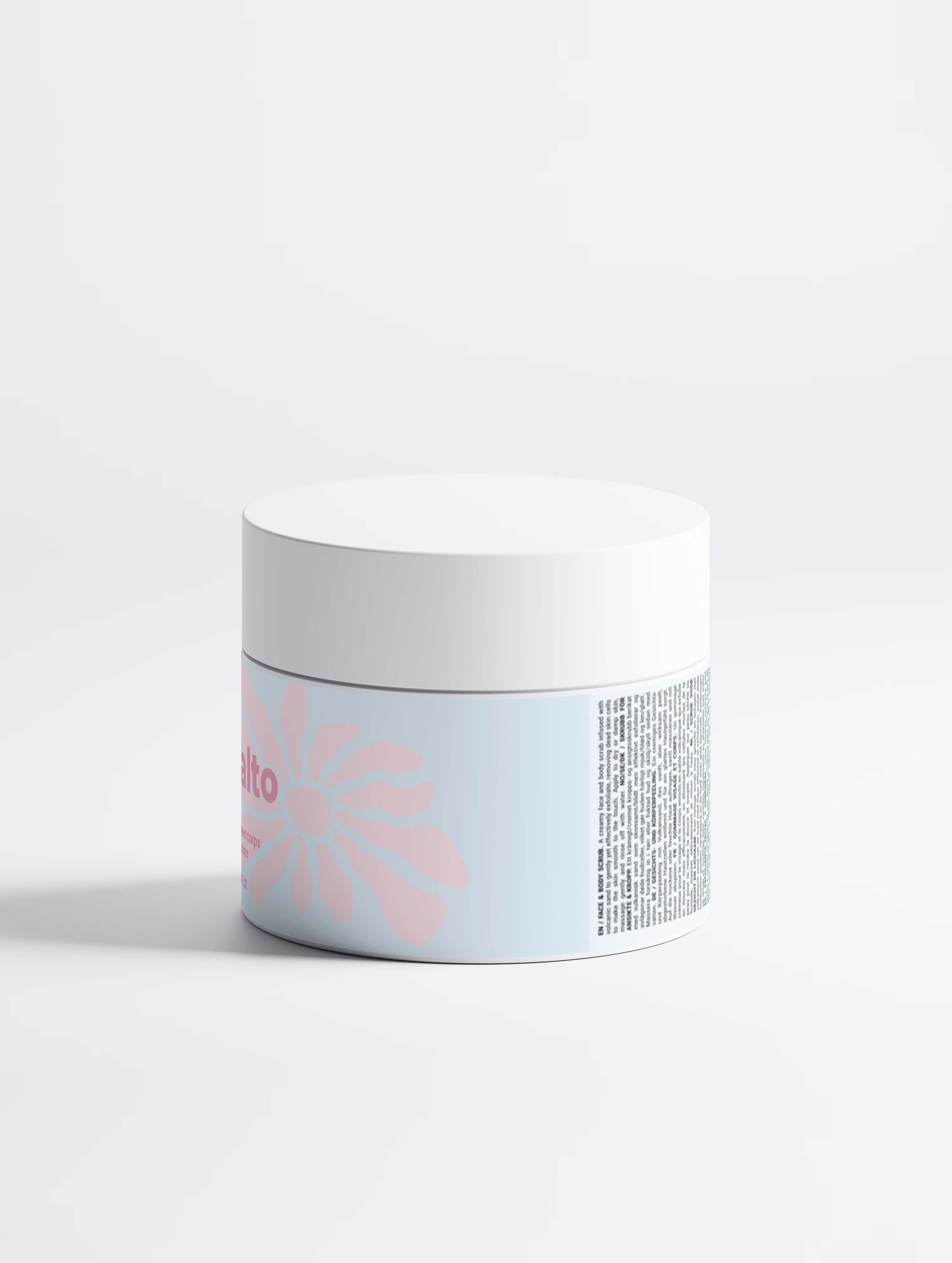 Gommage pour le visage et le corps du volcan islandais femme