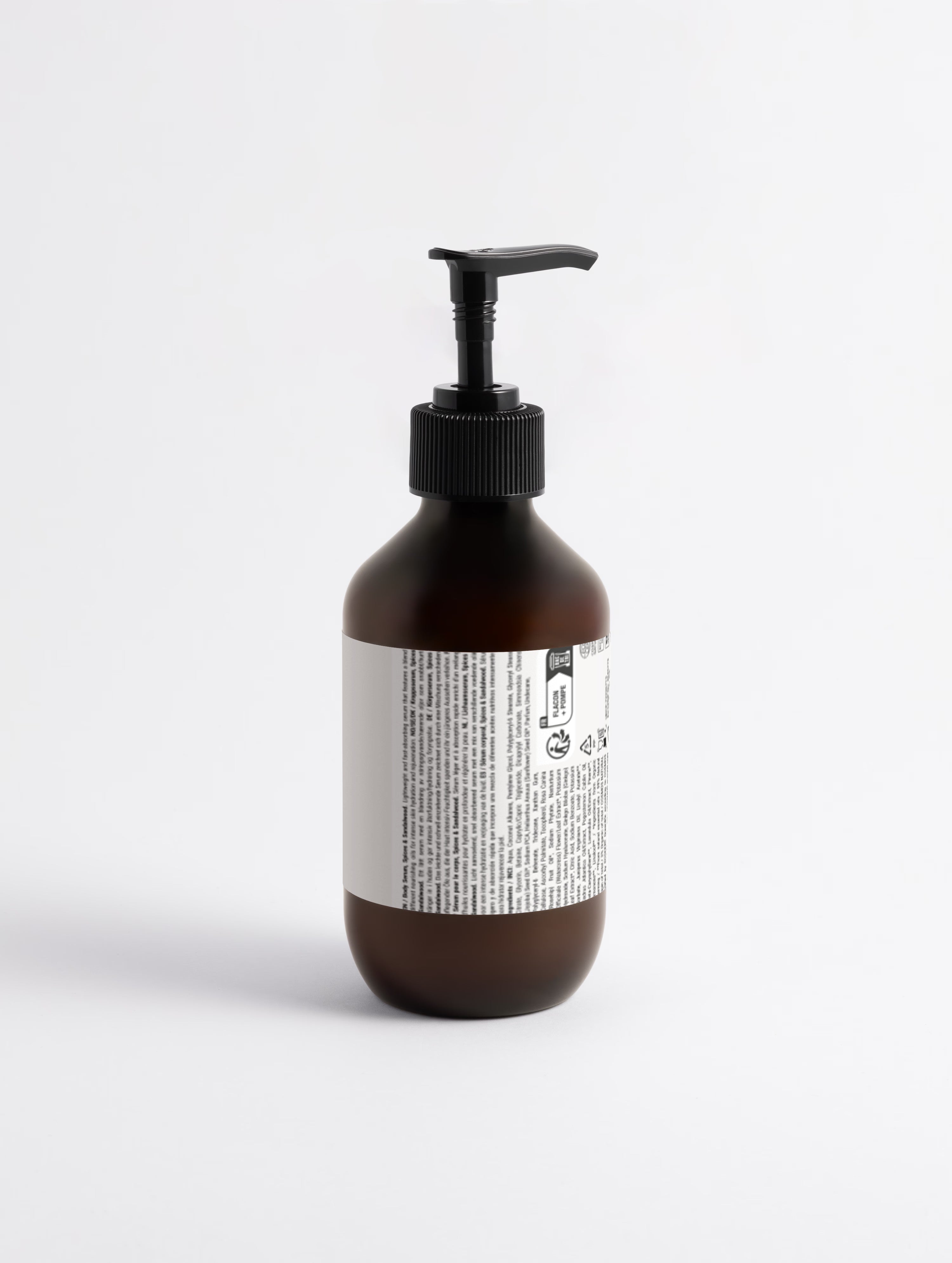 Sérum corporel pour peau de soie, épices et bois de santal homme